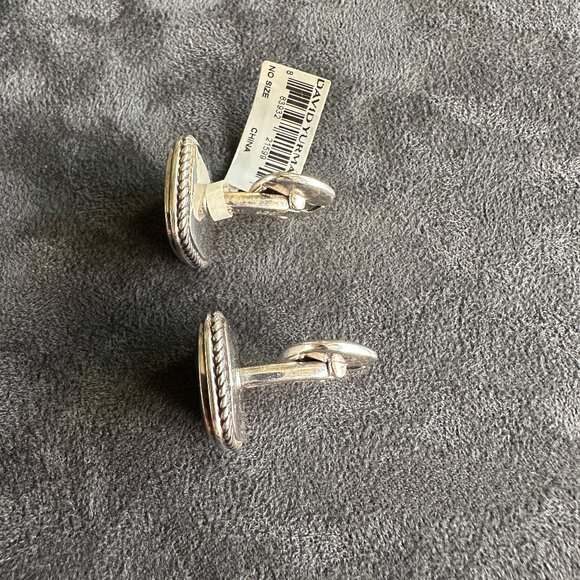 David Yurman Exotic Stone Cufflinks w/ Pietersite - Picture 12 of 12